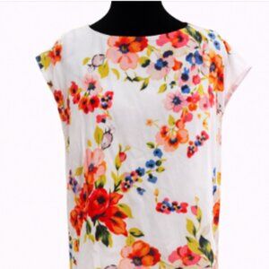 NY & Co Floral High-Low Blouse | Size XL | New Never Worn